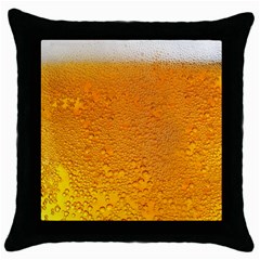 Beer Bubbles Pattern Throw Pillow Case (black)