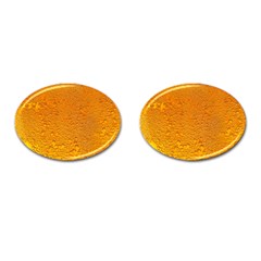 Beer Bubbles Pattern Cufflinks (oval)