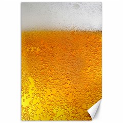 Beer Bubbles Pattern Canvas 12  X 18 