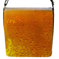 Beer Bubbles Pattern Flap Closure Messenger Bag (s)