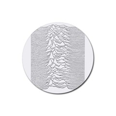 Joy Division Unknown Pleasures Rubber Round Coaster (4 Pack)