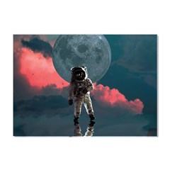 Astronaut Moon Space Nasa Planet Crystal Sticker (a4)