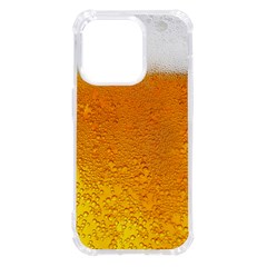 Beer Bubbles Pattern Iphone 14 Pro Tpu Uv Print Case by Maspions