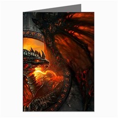 Dragon Fire Fantasy Art Greeting Cards (pkg Of 8) by Maspions