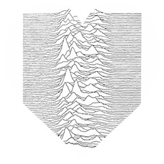 Joy Division Unknown Pleasures Wooden Puzzle Heart