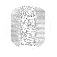 Joy Division Unknown Pleasures Mini Round Pill Box (pack Of 5) by Maspions