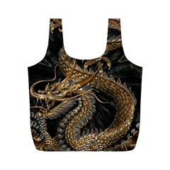 Fantasy Dragon Pentagram Full Print Recycle Bag (m) by Maspions