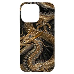 Fantasy Dragon Pentagram Iphone 14 Pro Max Black Uv Print Case by Maspions