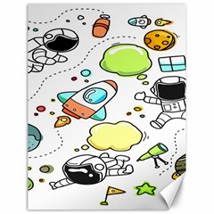 Sketch Cartoon Space Set Canvas 18  X 24 