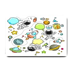 Sketch Cartoon Space Set Small Doormat