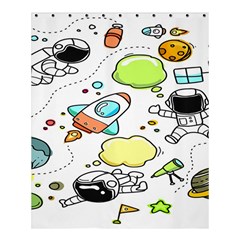 Sketch Cartoon Space Set Shower Curtain 60  x 72  (Medium) 