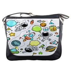 Sketch Cartoon Space Set Messenger Bag by Hannah976