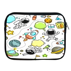 Sketch Cartoon Space Set Apple iPad 2/3/4 Zipper Cases