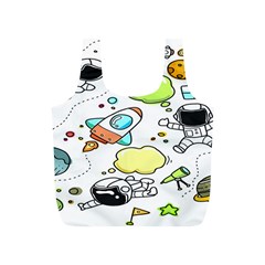 Sketch Cartoon Space Set Full Print Recycle Bag (S)