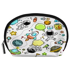 Sketch Cartoon Space Set Accessory Pouch (Large)