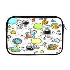 Sketch Cartoon Space Set Apple MacBook Pro 17  Zipper Case