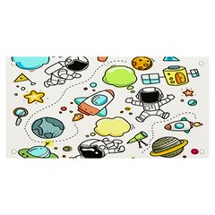 Sketch Cartoon Space Set Banner and Sign 6  x 3 