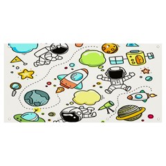 Sketch Cartoon Space Set Banner and Sign 8  x 4 