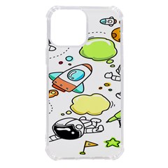 Sketch Cartoon Space Set iPhone 13 Pro Max TPU UV Print Case