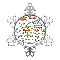 Desktop Pattern Art Graphic Design Metal Small Snowflake Ornament