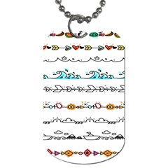 Decoration Element Style Pattern Dog Tag (two Sides)