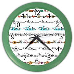 Decoration Element Style Pattern Color Wall Clock