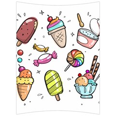 Doodle Cartoon Drawn Cone Food Back Support Cushion