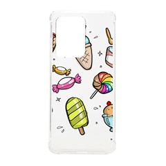 Doodle Cartoon Drawn Cone Food Samsung Galaxy S20 Ultra 6 9 Inch Tpu Uv Case