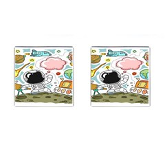 Sketch Cute Child Funny Cufflinks (square)