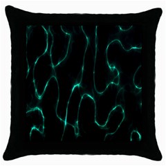 Green Pattern Background Abstract Throw Pillow Case (black)