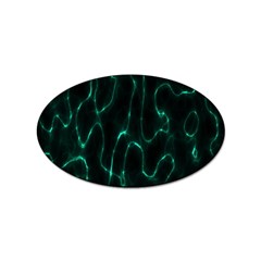 Green Pattern Background Abstract Sticker Oval (10 Pack) by Hannah976