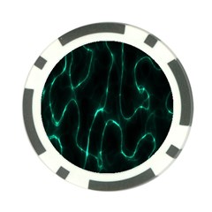 Green Pattern Background Abstract Poker Chip Card Guard