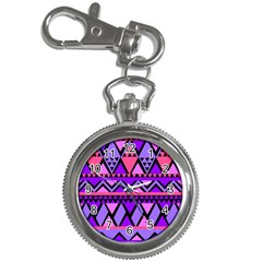 Seamless Purple Pink Pattern Key Chain Watches