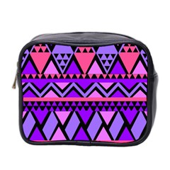 Seamless Purple Pink Pattern Mini Toiletries Bag (two Sides) by Hannah976