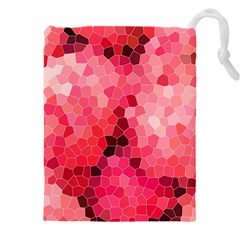 Mosaic Structure Pattern Background Drawstring Pouch (4xl) by Hannah976