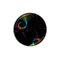 Fractal Transfer Metallic Black Hat Clip Ball Marker (4 Pack)