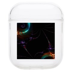 Fractal Transfer Metallic Black Soft Tpu Airpods 1/2 Case