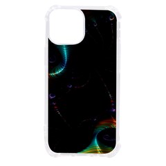 Fractal Transfer Metallic Black Iphone 13 Mini Tpu Uv Print Case by Hannah976