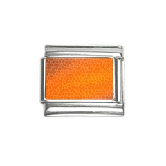 Orange Mosaic Structure Background Italian Charm (9mm)