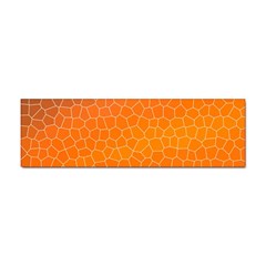 Orange Mosaic Structure Background Sticker (bumper) by Hannah976