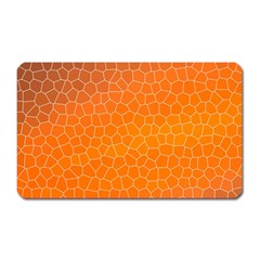 Orange Mosaic Structure Background Magnet (Rectangular)