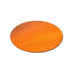 Orange Mosaic Structure Background Sticker Oval (10 Pack) by Hannah976
