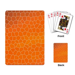 Orange Mosaic Structure Background Playing Cards Single Design (rectangle)