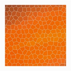 Orange Mosaic Structure Background Medium Glasses Cloth