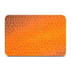 Orange Mosaic Structure Background Plate Mats