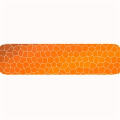 Orange Mosaic Structure Background Large Bar Mat
