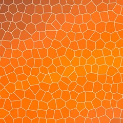 Orange Mosaic Structure Background Play Mat (Square)