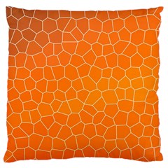 Orange Mosaic Structure Background Large Cushion Case (One Side)