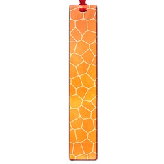 Orange Mosaic Structure Background Large Book Marks by Hannah976