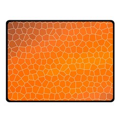 Orange Mosaic Structure Background Two Sides Fleece Blanket (Small)